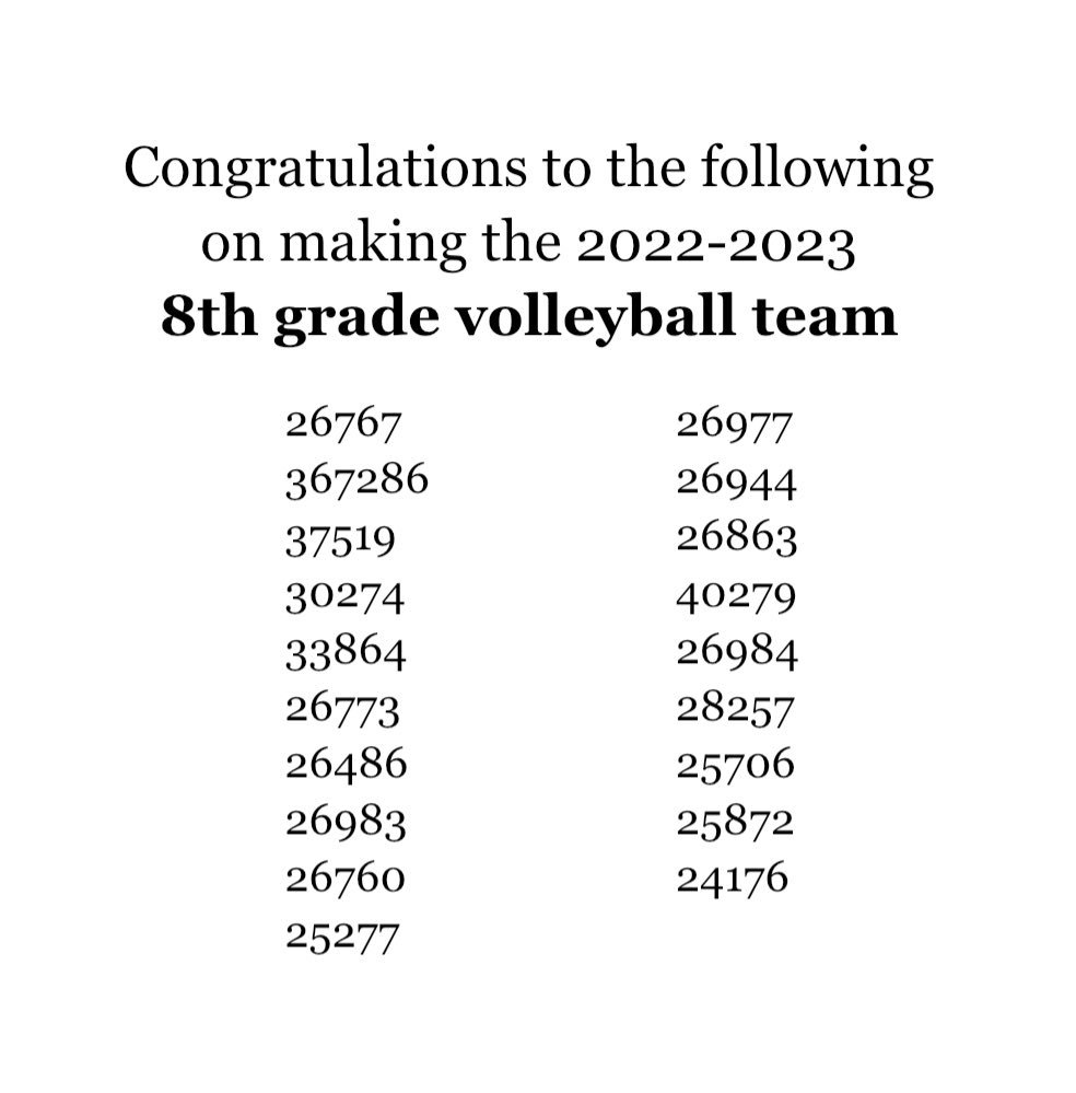 owassovball's tweet photo. ☆Congrats to our new 8th Grade Team☆ 

Keep an eye out for an email from Coach Kannett this weekend. https://t.co/h7a5Q9ka21
