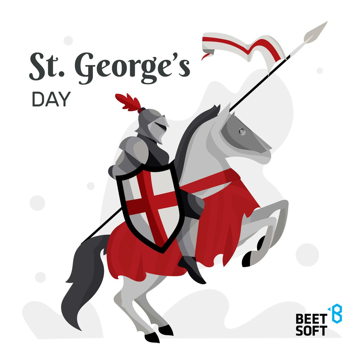 BeetsoftCo's tweet photo. Happy St. George's Day 
Warm wishes to you and your family on this St. George’s Day
#BEETSOFT #england #stgeorgesday #1940s #history #livinghistory #vintage https://t.co/M2HFQ1i2KM