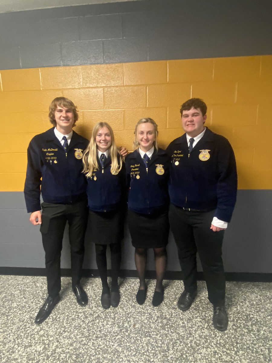 Ash_Higg_Prin's tweet photo. Congratulations to Ashland, Kadin, Ben and Haley, the @troyffa Sales team on winning first place at FFA State today and earning their State FFA Degree!! #proud2br3 #TroyFFA #ProudFFAMom https://t.co/wBOxV3Xi32
