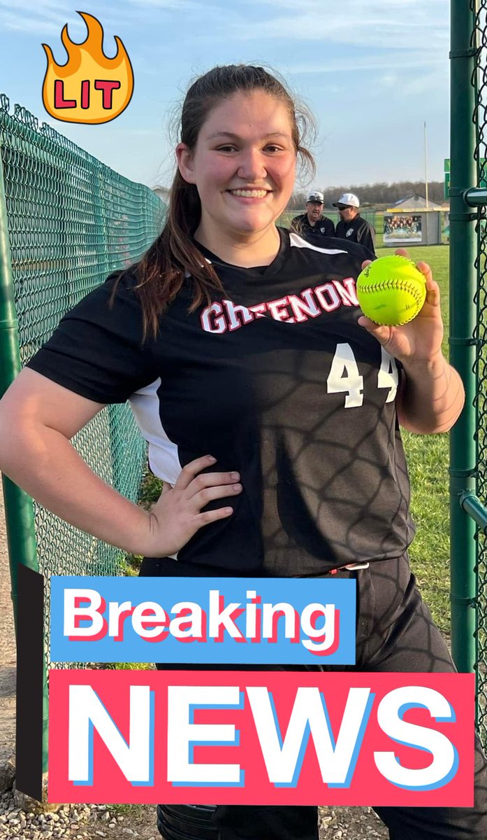 Greenon Girls are playing Long Ball… Paige Bromagen hits her 2nd Homer of the year in a tough road loss.