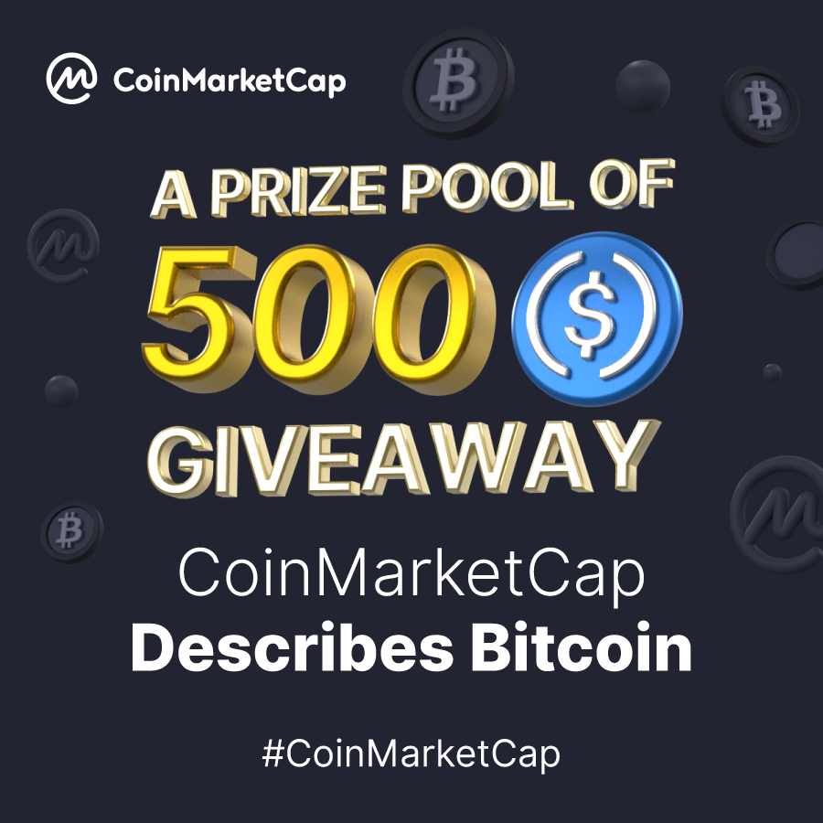 #CoinMarketCap: Describe #Bitcoin in April with 1 Meme! 😉

🗓️ Until April 25, 2022 (UTC 23:59)

🔺 Like &amp; RT this Post + Hashtag #CoinMarketCap 
🔺 Follow #CrypTown via: coinmarketcap.com/cryptown/profi…
🔺 Comment your #Bitcoin Meme

🏆 500 USDC Prize-Pool for 5 Winners!