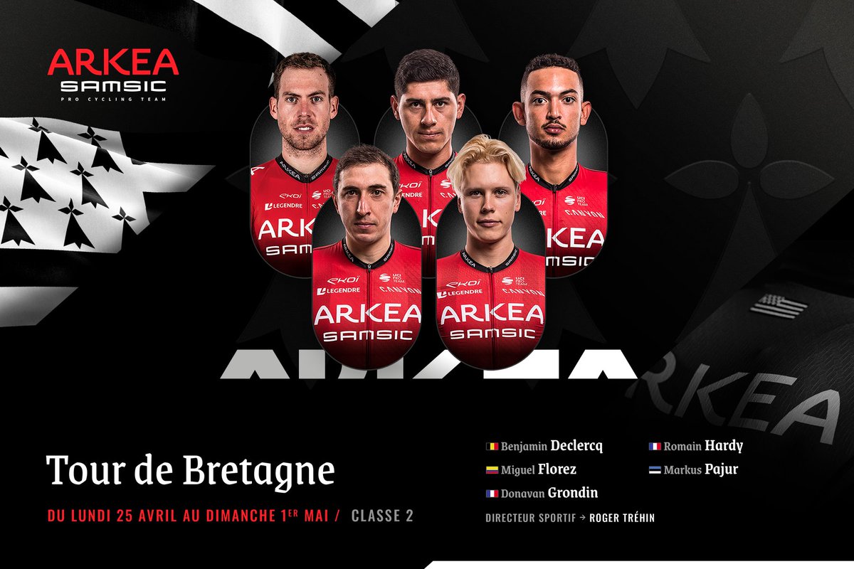 #TBC2022🇫🇷🚴‍♂️
#EscarabajosXElMundo🇨🇴🚴‍♂️

El boyacense <a href="/MiguelFlrez1/">Miguel Flórez</a> hace parte de la nómina del @Arkea_Samsic para el <a href="/tourdebretagne/">Tour de Bretagne</a> (25 de abril al 1 de mayo).