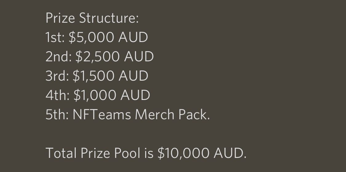 NFTeams_'s tweet image. Tournament #2. 

Beta comp. 

Starts next week. 👀