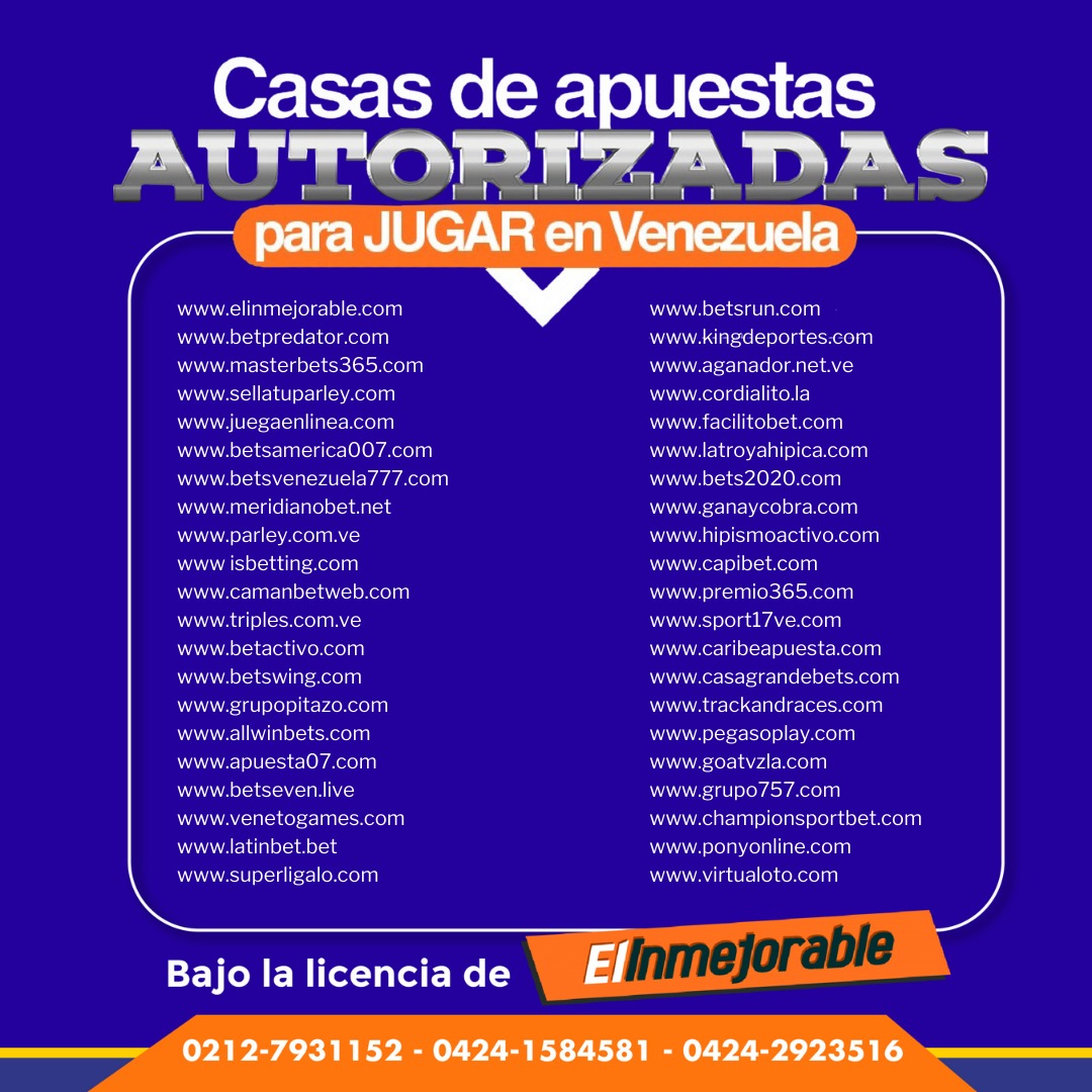 #COMUNICADO 📄| El INH y El Inmejorable informan que todas las páginas web autorizadas, se deben presentar el lunes #25Abr a una reunión con carácter de urgencia a las 11:00 a.m. en las oficinas de <a href="/Elinmejorableof/">ElInmejorable</a>

¡Juega legal, juega seguro! 

#Hipismo