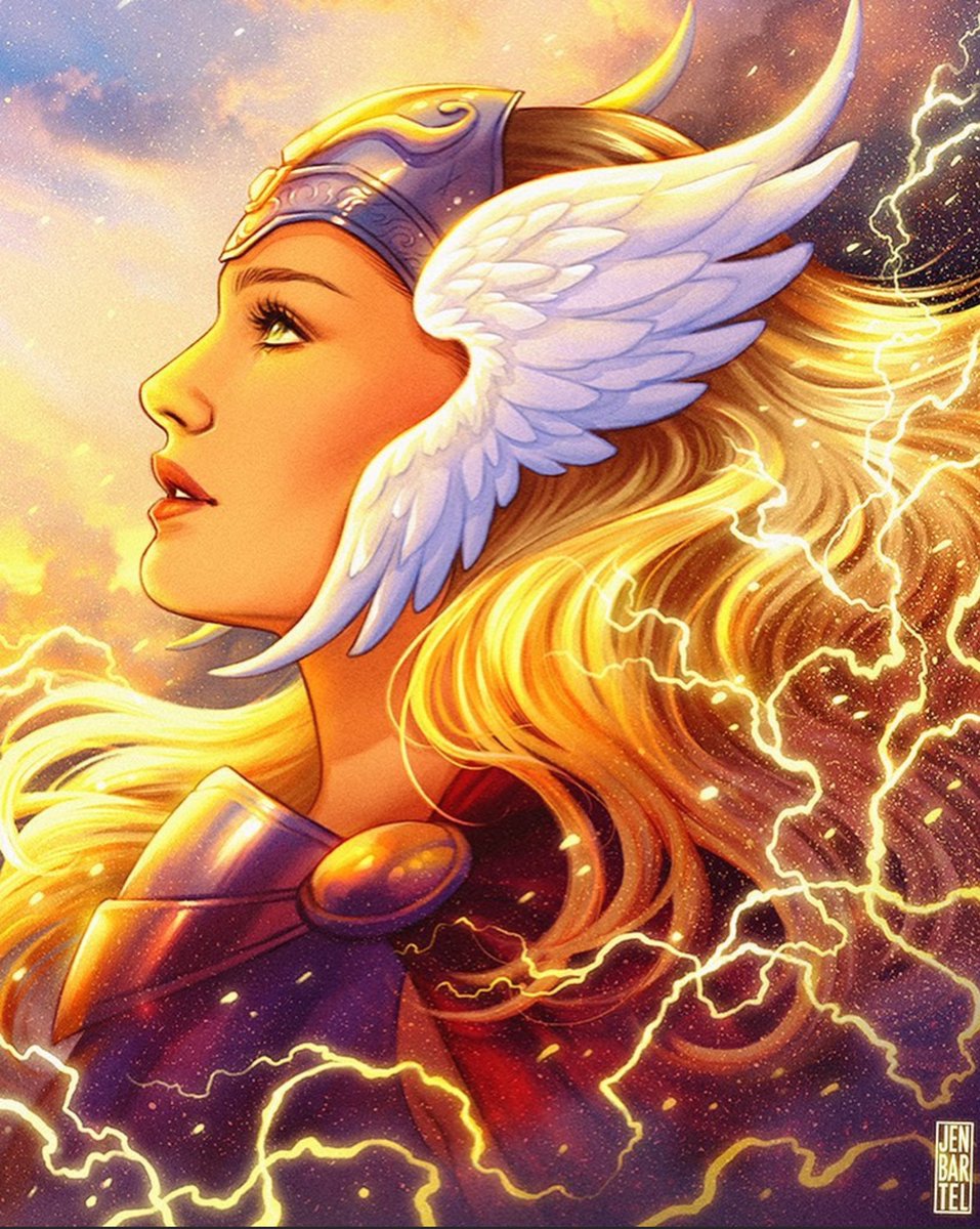 RT @MrNiceGuy513: The Mighty Thor by @heyjenbartel 

Stunning. https://t.co/UIQyTEQRjW