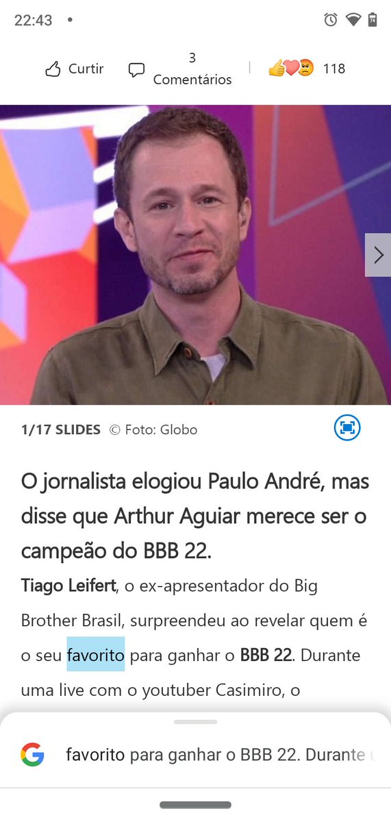 tavares_guiju's tweet photo. Isso aqui e mais que um apoio o cara que realmente enten de  BBB torcendo pelo Arthur ♥️e #FicaArthur  e chorem os antis #ForaArtur https://t.co/8DbdXoUimp