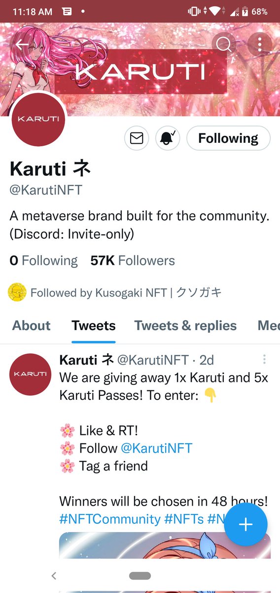 damartinez160's tweet photo. @KarutiNFT https://t.co/4XlUbEYPg4