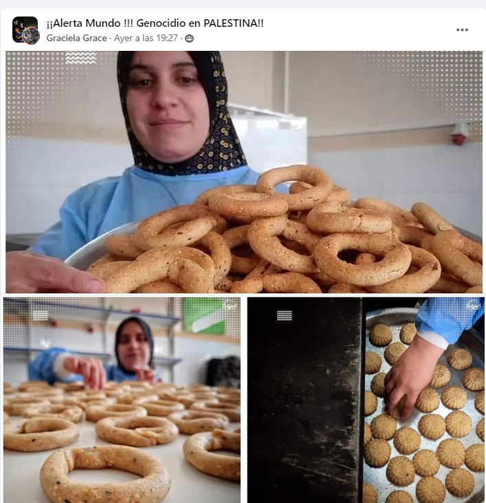 LuisCIbarraflo1's tweet photo. Un pueblo que debe ser ejemplo mundial de rebeldía, perseverancia, lucha #SonSemilla que jamás deja de renacer #IsraelEstadoGenocida
Preparando pasteles y maamoul para recibir el feliz Eid Al-Fitr en la Franja de Gaza.
#FreePalestine🇵🇸✌️😍 https://t.co/iES31R9Cz4