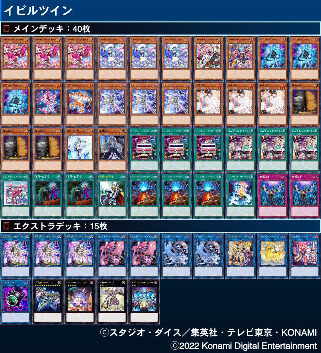 遊戯王 イビルツイン スプライト デッキ 微高レアリティ デッキパーツ