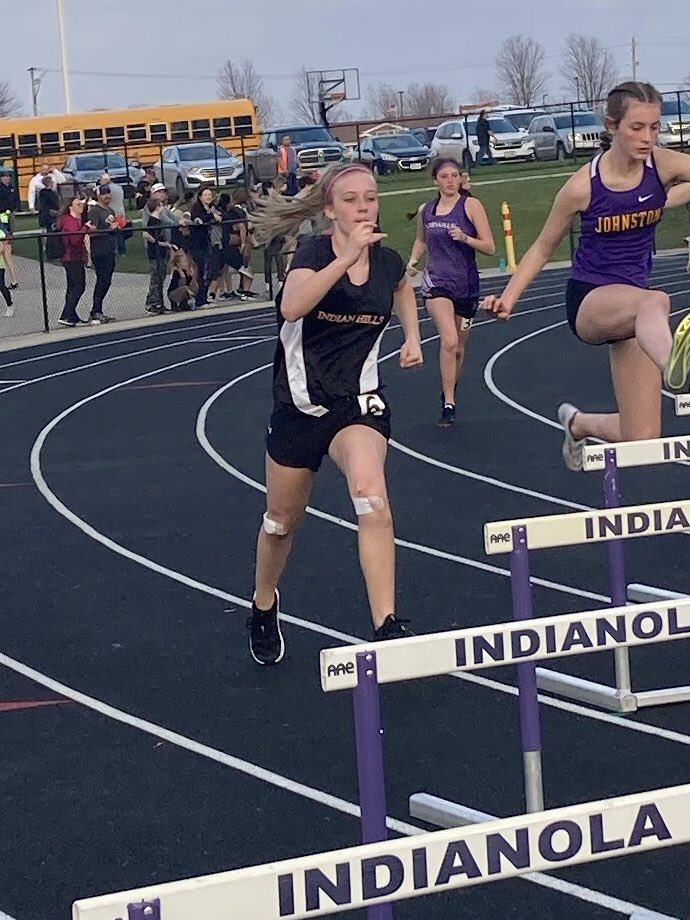 IndianHillsJH's tweet photo. It turned into a great night for track and field Friday in Indianola for our girls! #TigerPride https://t.co/CfOM3E71WZ
