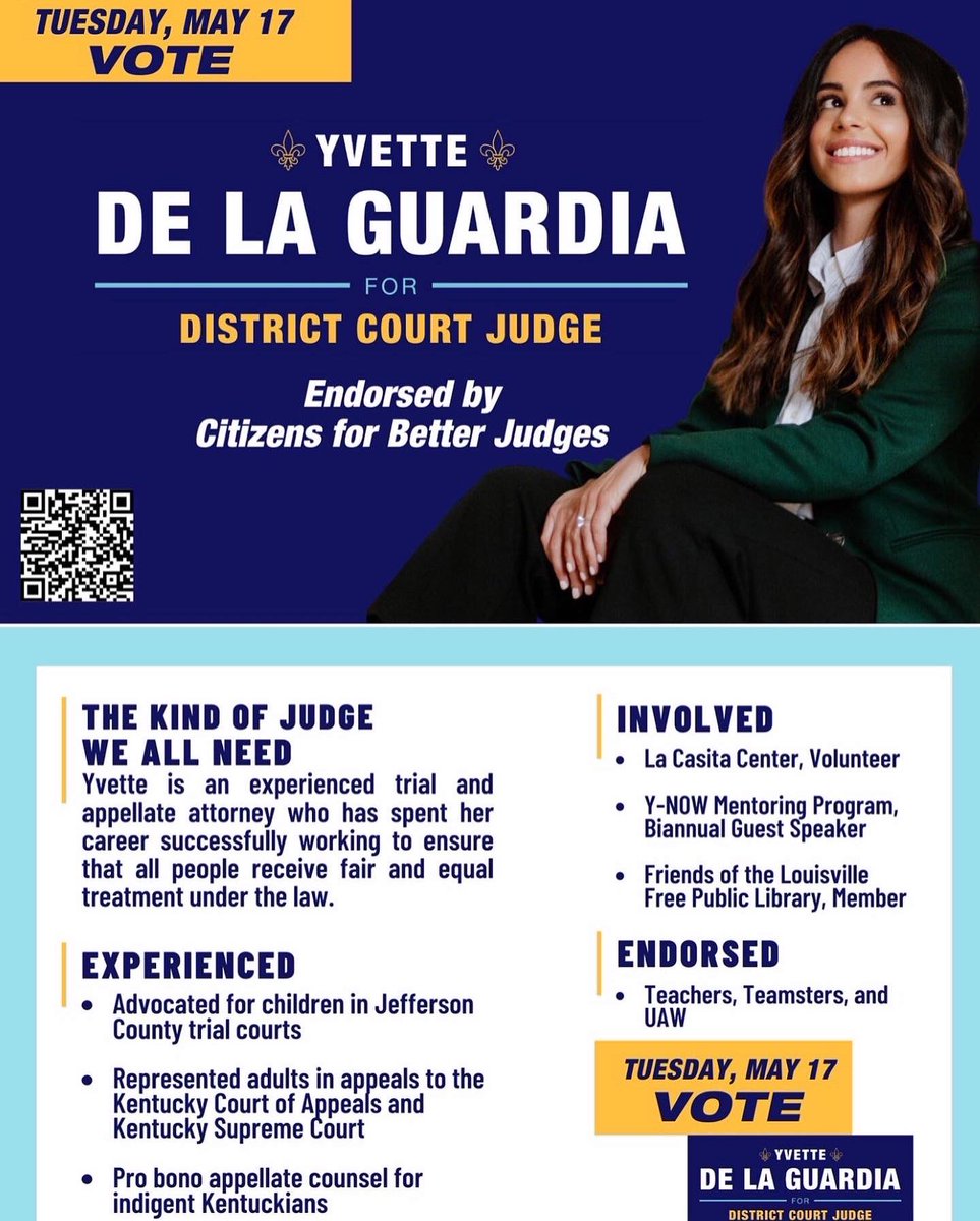 YDLGforJudge's tweet photo. 🚨RETWEET🚨 MAY 12-14🚨MAY 17
All registered Jefferson County voters can vote @YDLGforJudge regardless of where the live or their political affiliation! Just remember to #turntheballotover! https://t.co/5GCLBDvO4i