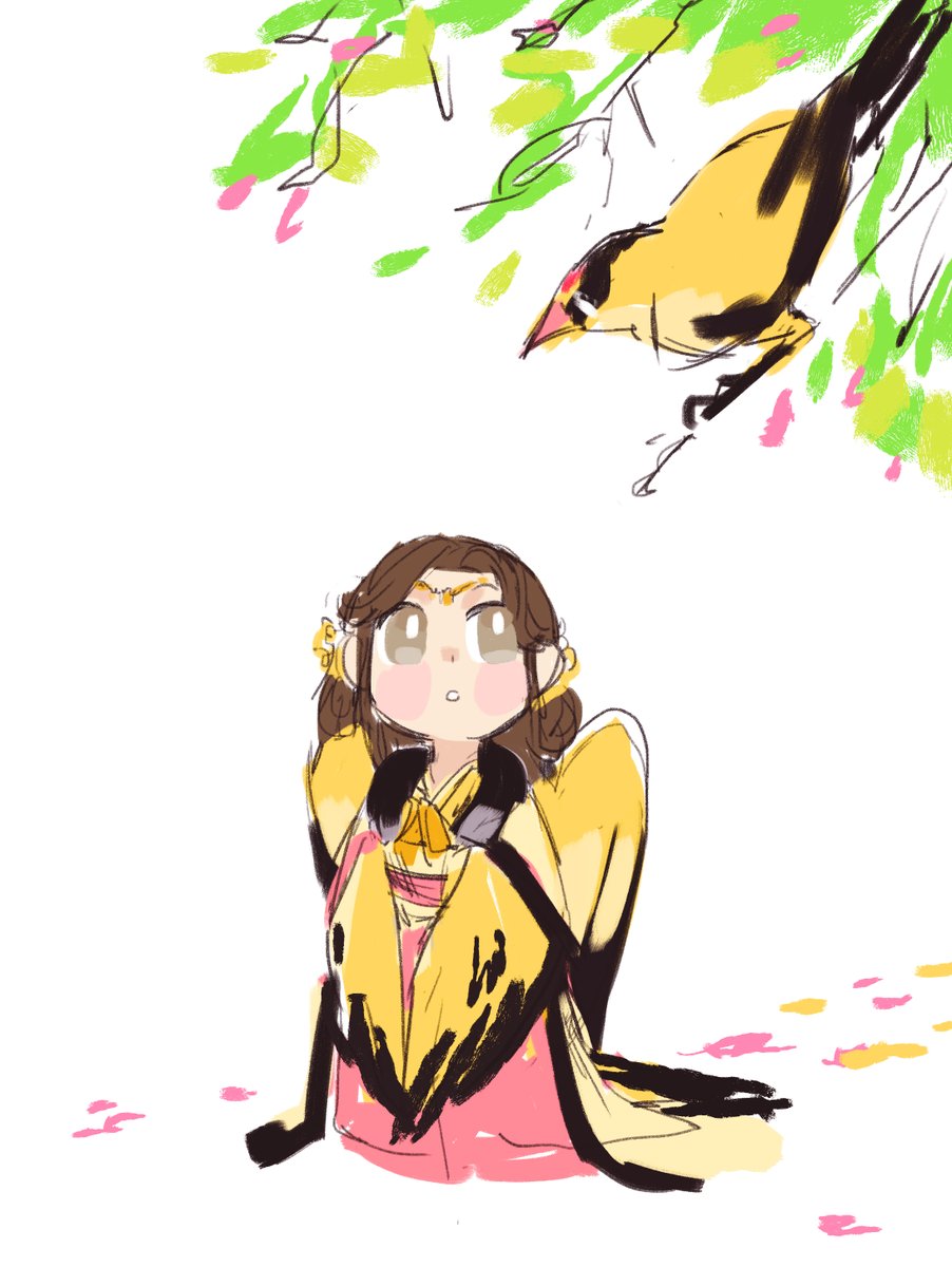 an old doodle of Qin Su I did! I think she's a sweet character, just the way MXTX used her in the plot...turns my stomach tbh