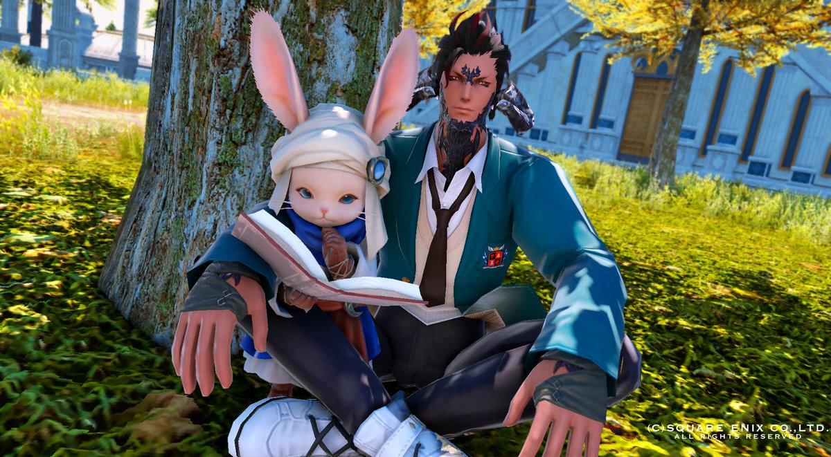 koalakao's tweet photo. I found Puddingway in Old Sharlayan! He (or She!?) must be reading a recipe book which has various kinds of pudding on it...
#FFXIV #FF14 #GPOSERS #Puddingway https://t.co/5FMyxX3GW1