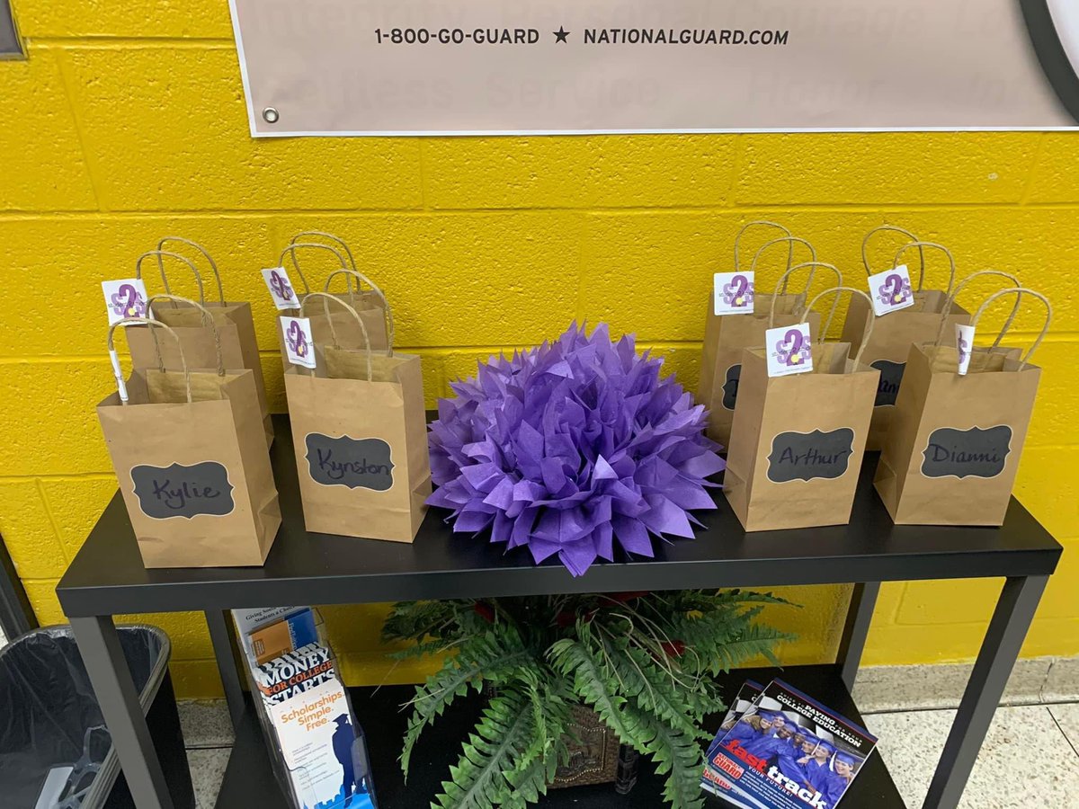 DrKatieHawks's tweet photo. April is recognized as #MonthoftheMilitaryChild. We took time this morning to celebrate our very own @SilverBluffHigh! A special thanks to Ms. Keri Wiemer and our student ambassadors for making this time special! 💜 @AikenPublicSch #loveSCschools #ProudPrincipal https://t.co/TdsKPadzzo