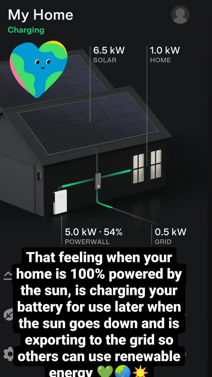 Did I mention I love my home solar system and battery? The person who said the best things in life aren't things did not have a home battery! Let's create a world where everyone can easily tap into the power of the sun. 🔋☀️

#EarthDay2022 #renewableenergy #sustainability