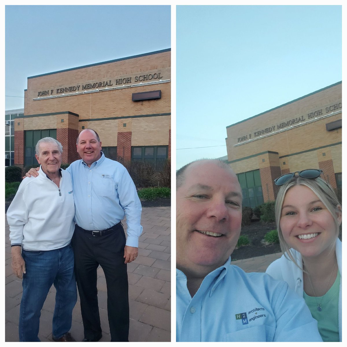 jefadmin's tweet photo. Visiting with my Dad this evening. Went out to eat with Dad and my daughter Clare. On our way home took a ride past my alma mater #JFKMHSpride, great friends and great memories! Coming up on 40 years and it seems like yesterday! Enjoy the journey!! #JFKMHSfamily #classof1982 https://t.co/q7LMb9a9V8