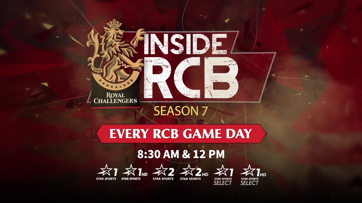 StarSportsIndia's tweet photo. The #PlayBold revolution is steadily heading up that points table 😍
Get behind the scenes exclusives with your favourite @RCBTweets players, only on #InsideRCB! https://t.co/Ki4slTUp1Z