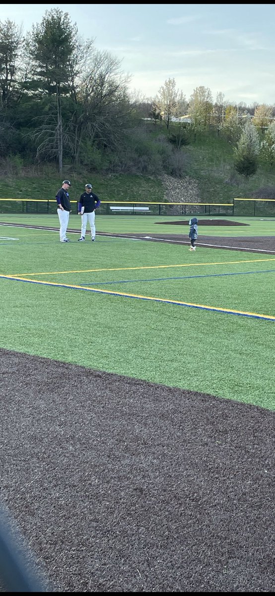 Mr. Coach and I talking to our youngest and my favorite future prospect! #raisedonthefield <a href="/MWBaseball_/">MW Baseball</a> <a href="/MWathletics_/">M-W Athletics</a>