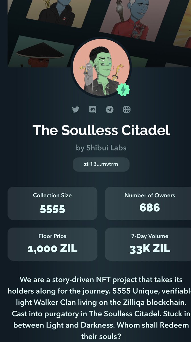 CryptoGirlDad89's tweet photo. @SoullessCitadel family continues to grow. We are holding strong at 686! Let’s get to 700!!! Big things coming for #TSC  and we want everyone to experience the greatness! #Zilliqa #Metapolis #NFT #NFTCommunity #ZilFam https://t.co/cOXB5saEXu