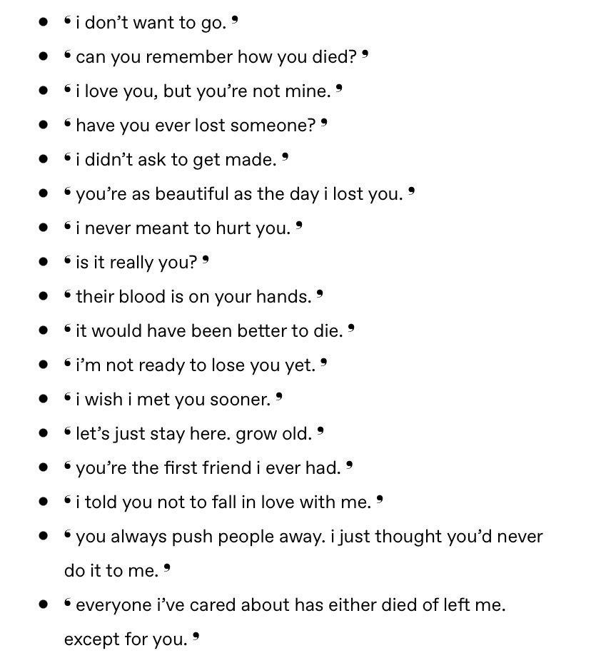 //angst ✨
Comment one for a starter