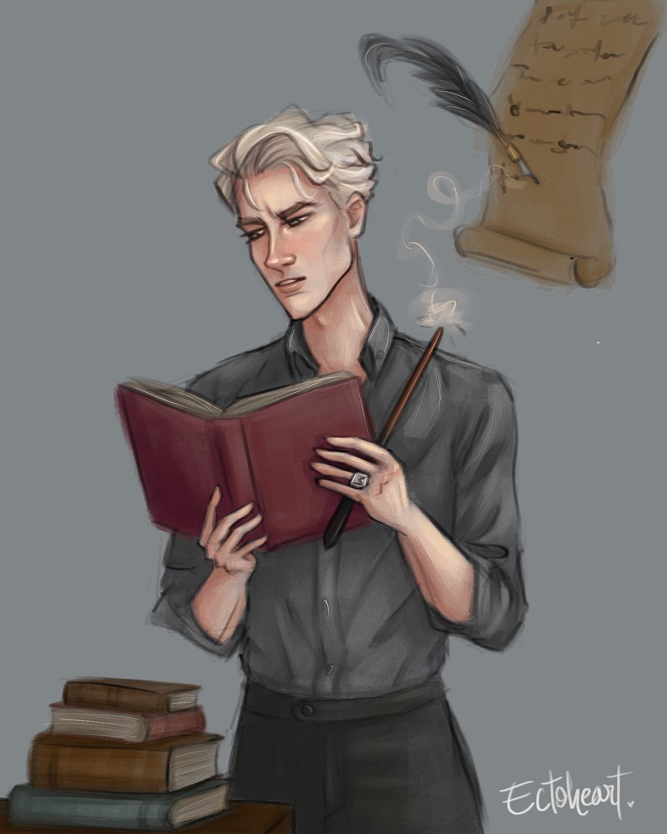 ectoheart's tweet image. Words can not express how much I love Measure of a Man and how happy it's made me since I started reading it. 

Here's Draco doing the law translations 📖