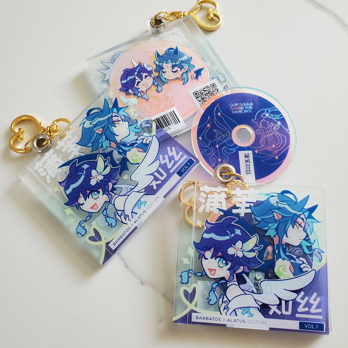 molamolashop's tweet photo. [ INTEREST CHECK ] Genshin Impact FMG - Acrylic &amp; CD Charm - by lolevercelle https://t.co/zxiKnJacq8