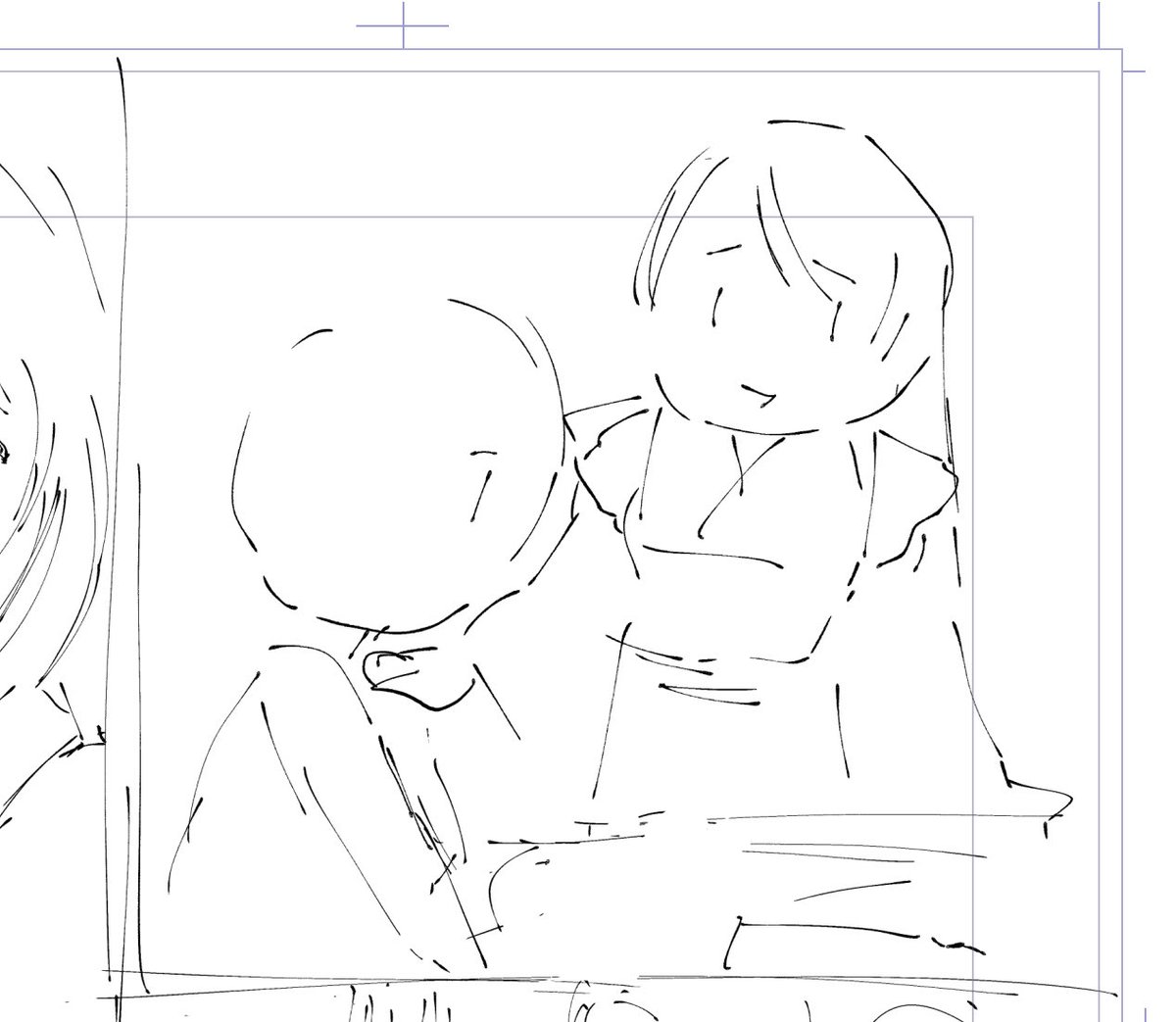 我ながらネームの絵がひどい 