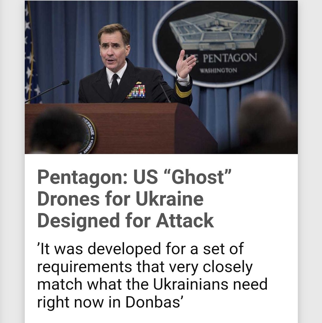 Frontlinestory's tweet photo. Escalate weapon or escalate the tension?
#US Air Force developed a tactical unmanned aerial system "Phoenix Ghost" to meet #Ukrainian defense needs,said Pentagon. Over 121 "Phoenix Ghost" systems will be sent to #Ukraine as part of US latest arms package.
#IntoUkraine #WestWatch https://t.co/rKZqgBMziA