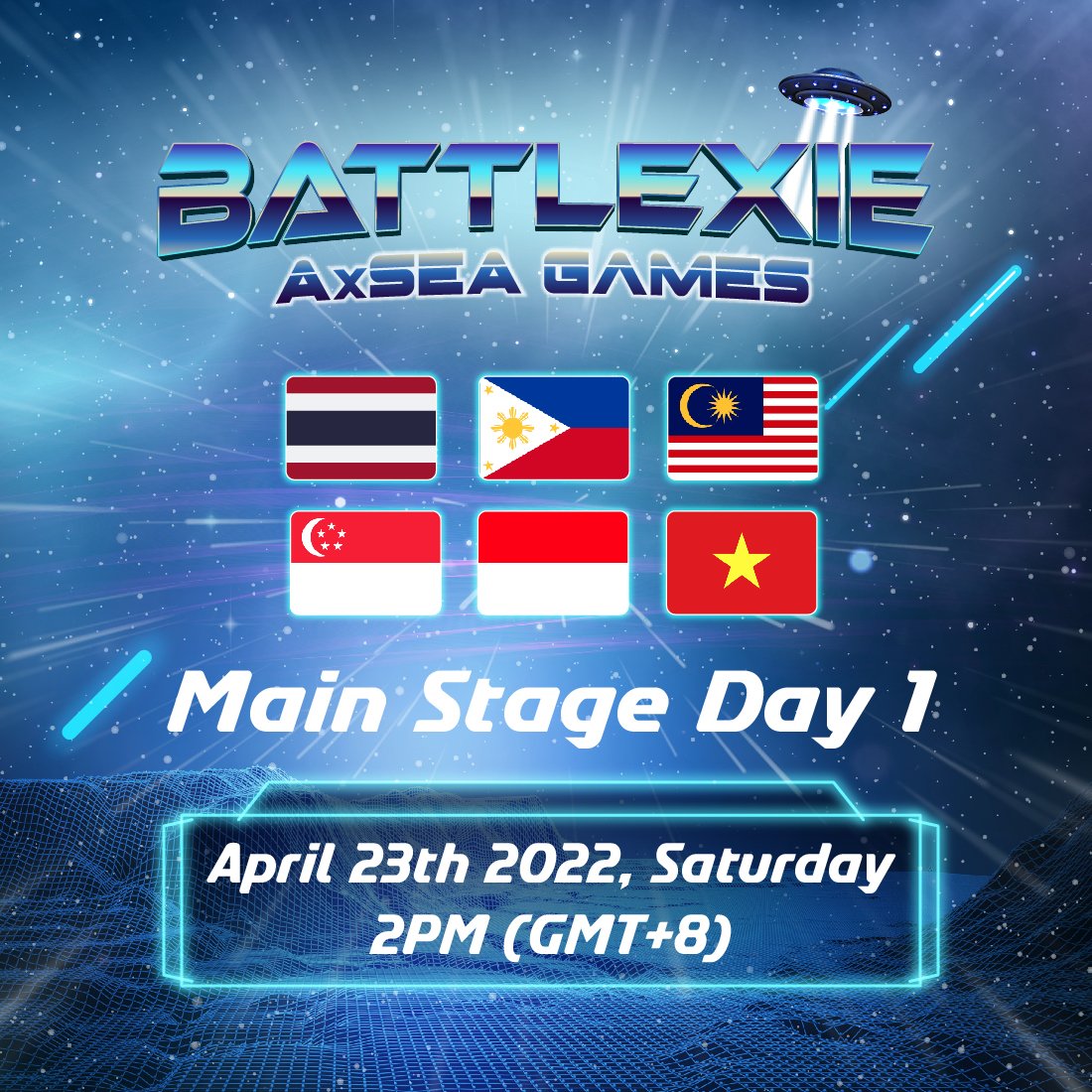 Battlexie: AxSea Games - Main Stage Day 1! 🎉

The real war has just begun! ⚔️
Good luck trainers! ✨

#BattlexieAxSeaGames