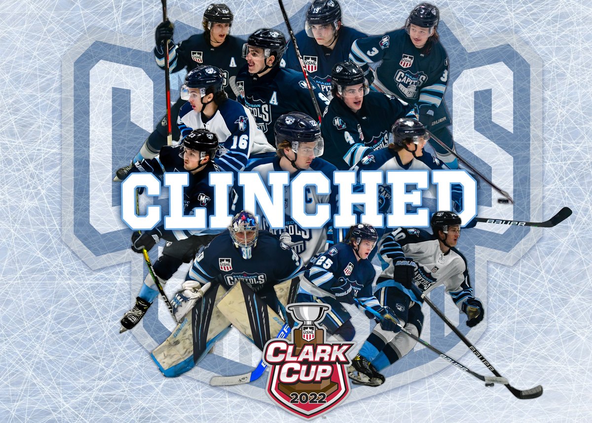 For the first time since their return to the @USHL in 2014, the Madison Capitols are heading to the Clark Cup Playoffs! #GoCapsGo