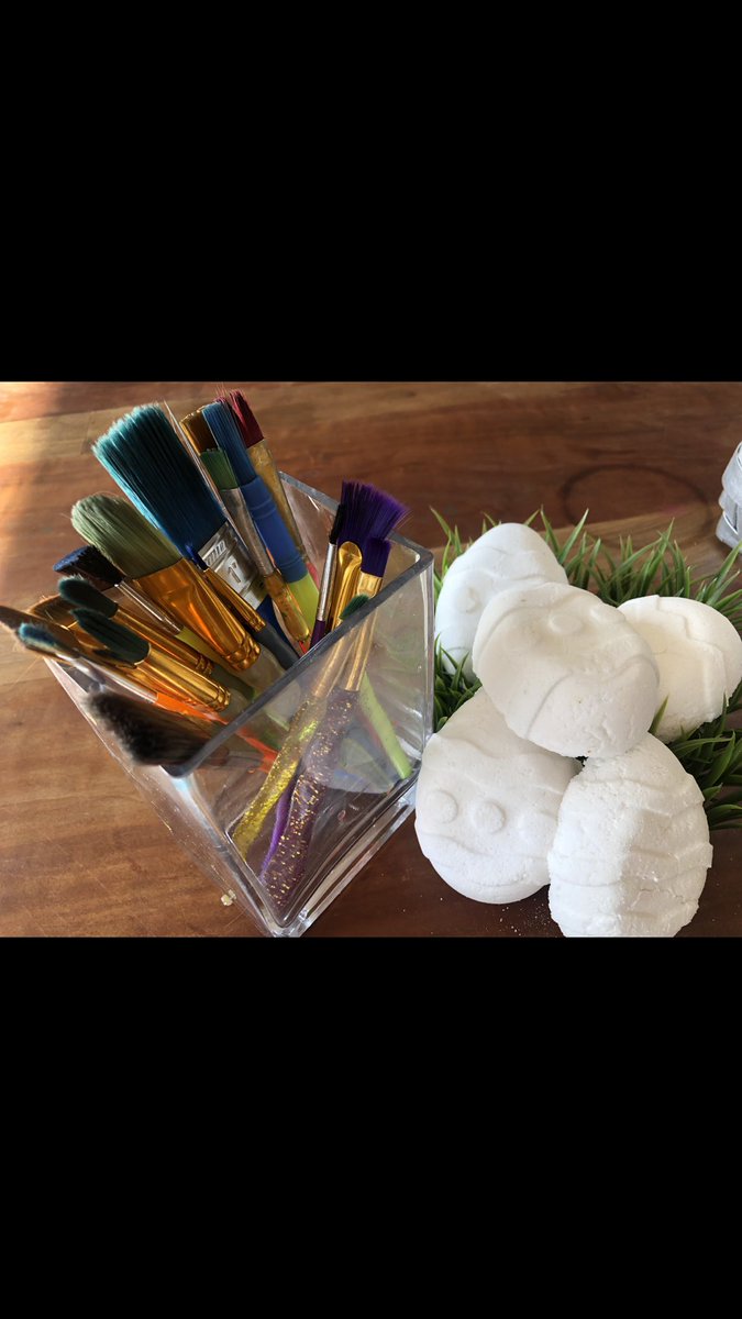 SATURDAY ONLY!  Purchase one fun project at our Creation Station and make a PAINT UR OWN EGG BATH FIZZY PROJECT at HALF PRICE!