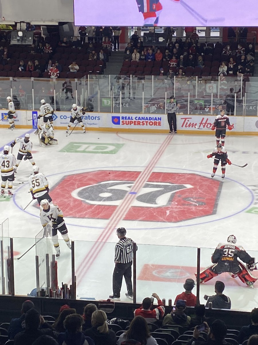 My 8 year old is here to see Shane Wright, I’m here for <a href="/hasty6161/">Kevin Hastings</a> and <a href="/SeanReid26/">Sean Reid</a> ! #reidgame1000 #teamstripes