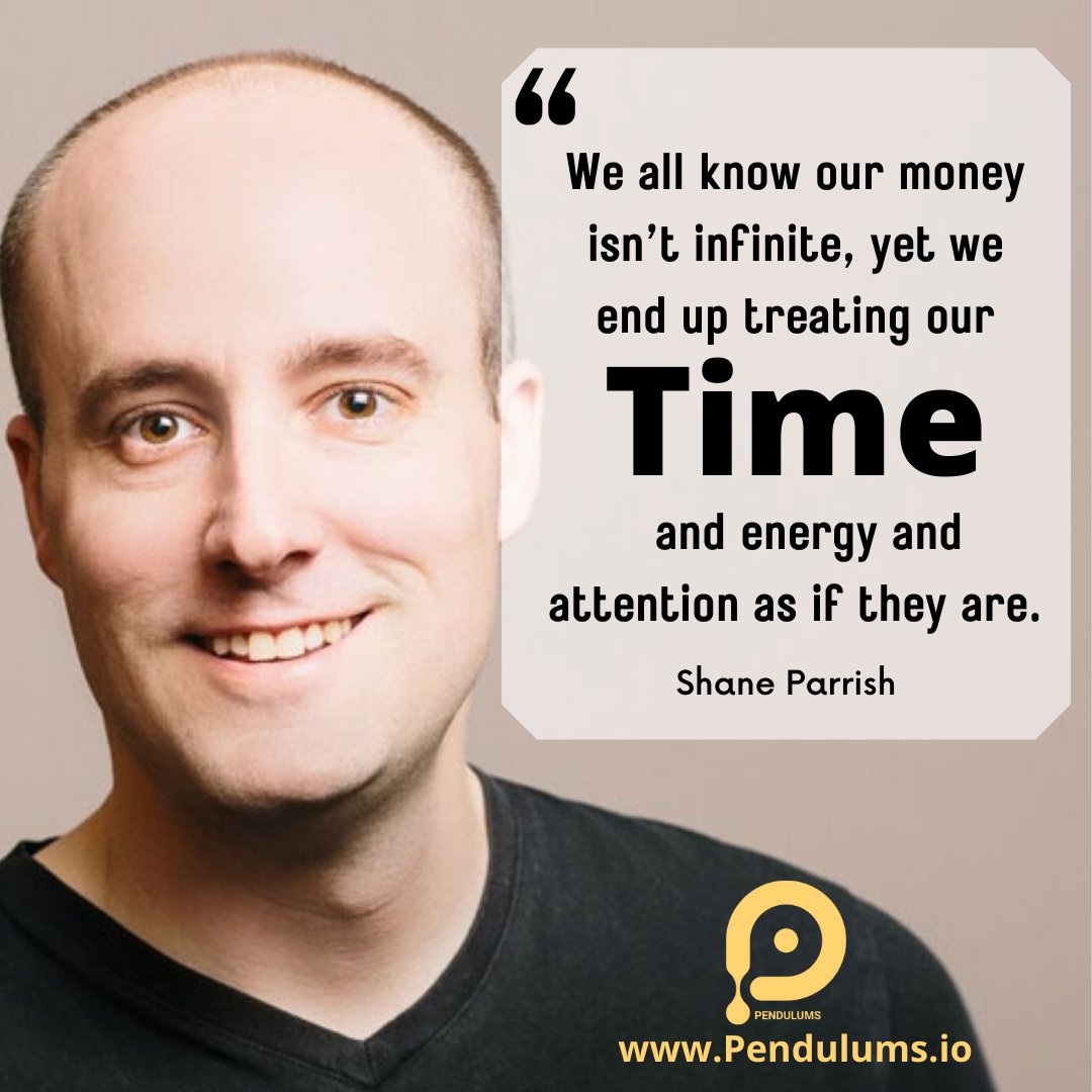 "We all know our money isn’t infinite, yet we end up treating our time and energy and attention as if they are"
- Shane Parrish

You can use Pendulums #timetracker app on desktop (#linux,#Mac,#windows)and #Android

#timemanagement #opensource #entrepreneurs #freelancers #success