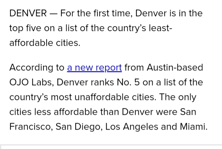 ChillyBoyYT's tweet image. *sigh* Yep, sounds about right. 

Denver ranks as the 5th LEAST Affordable City to live in (in the US). 

All of us here can attest, this is definitely true lmao #Denver #FML #HelpMeImPoor #CO #Colorado