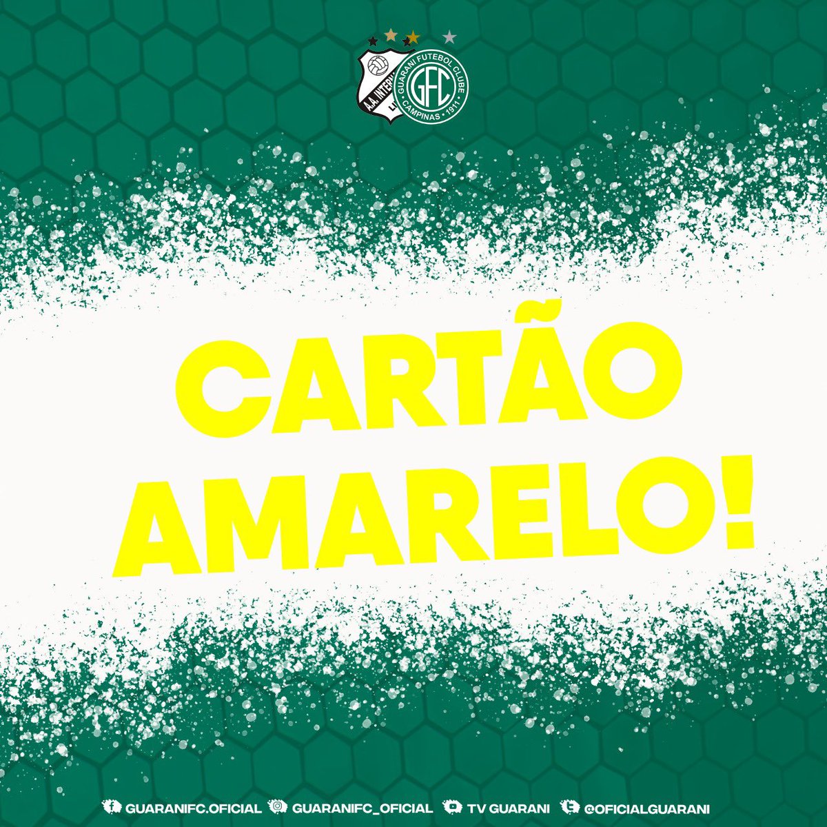 ExplorerGuarani's tweet photo. #ITLxGUA  | 1x0 | 1º T - 35'  Cartão amarelo para o técnico Thiago Carpini.
 
#AvantemeuBugre #TorçaEmCasa https://t.co/bhKjzsUK6N