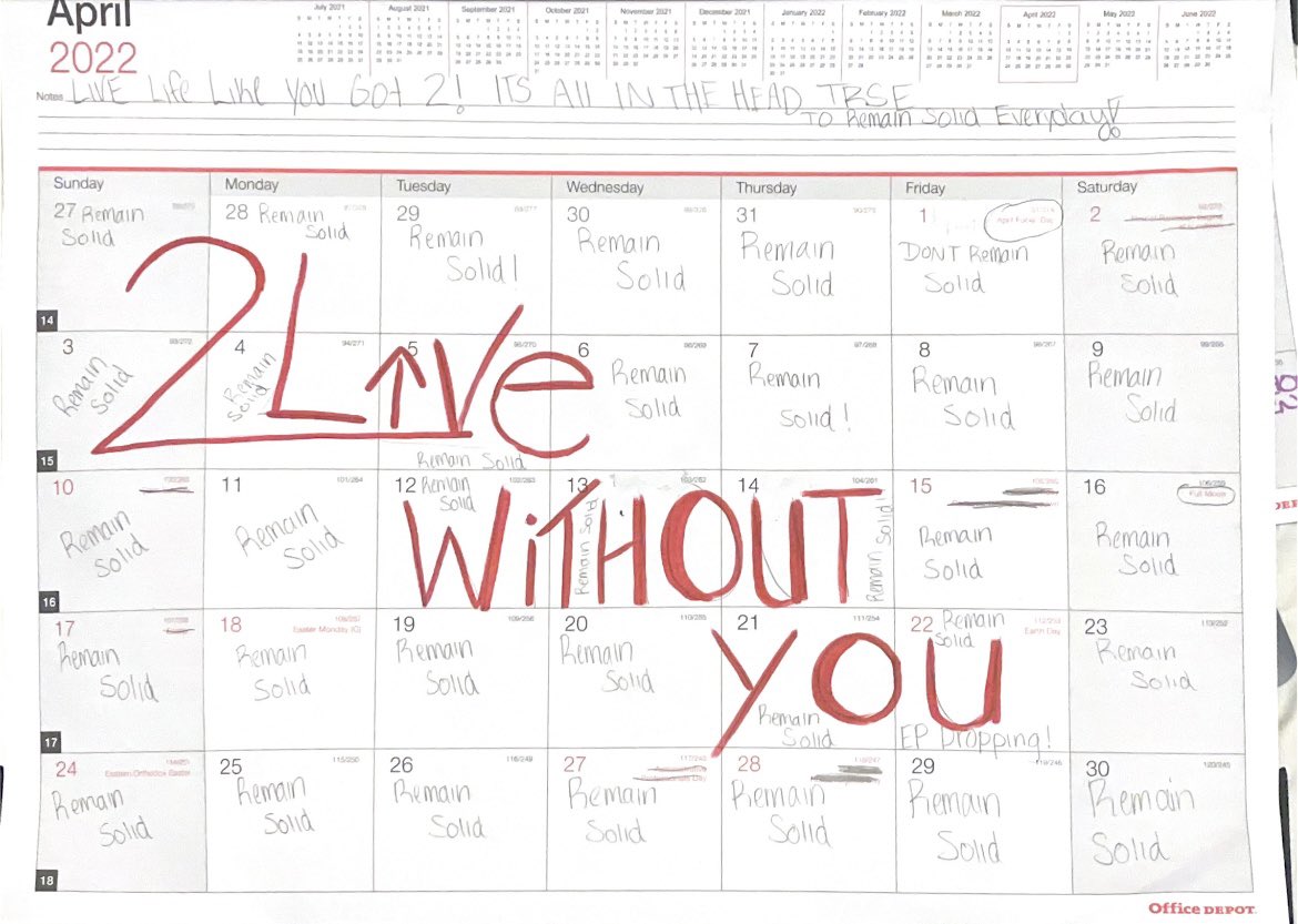 LuvDonnyyy's tweet photo. mark yo calendar 🗓 4/22 https://t.co/Yi6S4ZrpXn