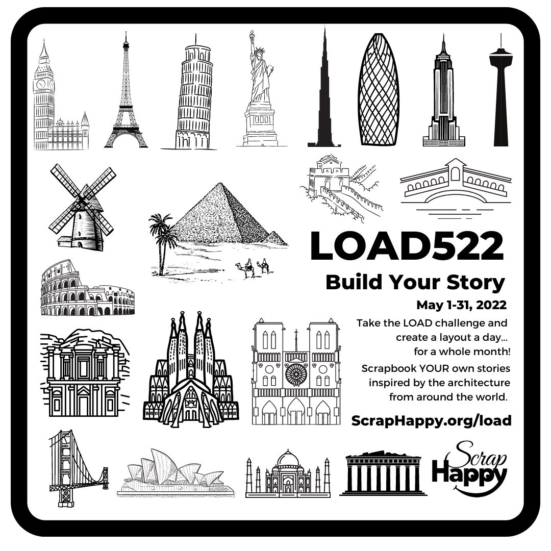 AliceBoll's tweet photo. Scrapbook your stories with the next layout a day challenge! LOAD522 Build Your Story is inspired by architecture. Register at https://t.co/37RdENSU1I We’ll be scrapbooking every day in May using architecture to inspire our own pages and stories. https://t.co/BaZnDVC3F6