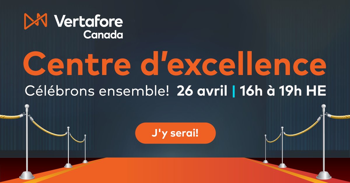 Le 26 avril, nous déroulons le tapis orange pour célébrer l’ouverture de notre nouveau Centre d’excellence d’inspiration techno! Pour plus de détails et réserver votre place: bit.ly/37SQ8Vf