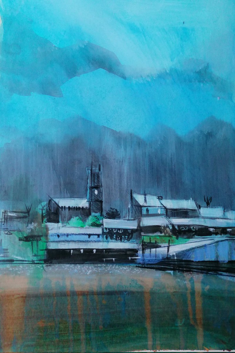 New painting
Shelton in a rainstorm, mixed media on paper

#painting #weather #art #potteries #StokeOnTrent #ArtistOnTwitter