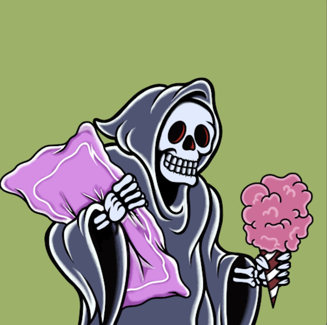 NinjaChadman's tweet photo. @NotTodayClub Sleepy Creepy reaper wants a snack https://t.co/2KiDptolO0
