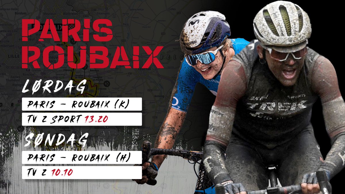 Lækker weekend i vente!!
Men mest af alt! Vi kan glæde os til cirka 2,5 timers live ræs fra <a href="/RoubaixFemmes/">Paris-Roubaix Femmes avec Zwift</a> 🙌🏽👌🏽
Mange løb kunne lære af dette. 
I sidste uge fik vi 30km Amstel! 🙄
#ParisRoubaix #cycling #cyklingtv2
