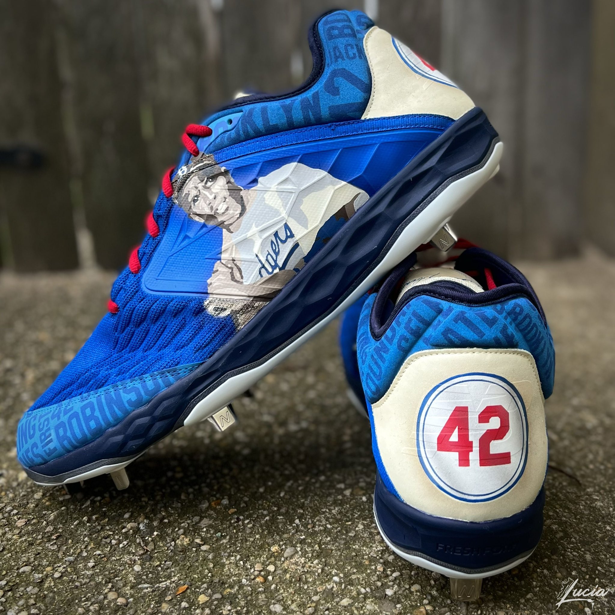 Aaron Judge cleats signed by Little Leaguers