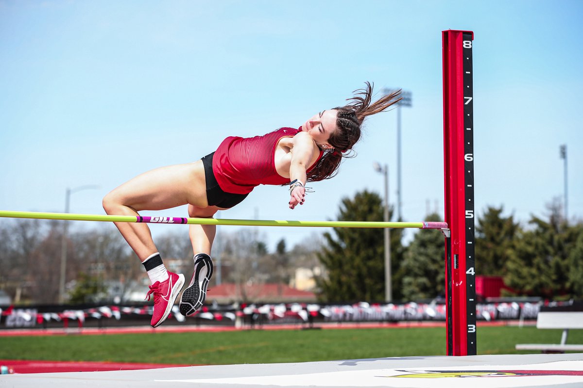 𝐇𝐄𝐏𝐓𝐀𝐓𝐇𝐋𝐎𝐍 𝐔𝐏𝐃𝐀𝐓𝐄 🚨

<a href="/caleighsheao/">caleigh o'flaherty</a> leads through 4⃣ events at 2484 points. 

She sets a collegiate personal best in the high jump at 1.57m (5-1.75 ft.) and is back in action tomorrow!