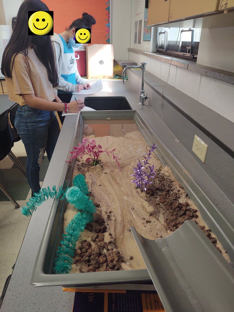 ScienceTeacherO's tweet photo. Students exploring erosion and deposition during our Stream Table Lab. #scienceeducation #geology #scienceteacher https://t.co/sEMvNuvzem