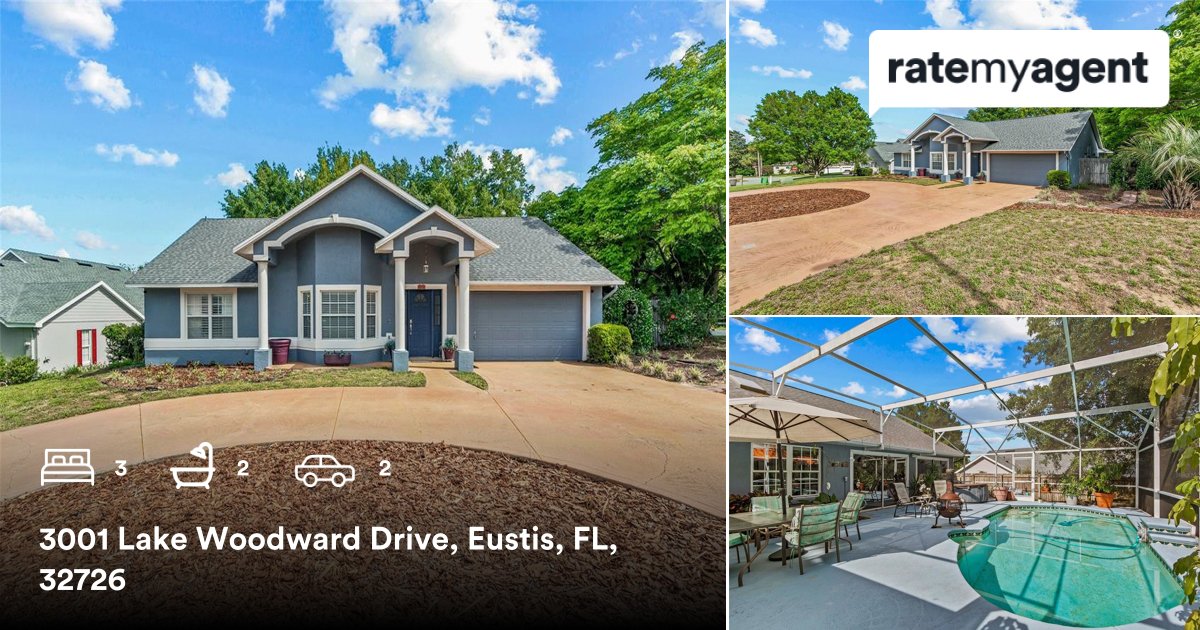 LauraMarieEV's tweet photo. 3 🛏 2 🛀 2 🚘
📍 3001 Lake Woodward Drive, Eustis, FL, 32726

My latest listing on #ratemyagent
https://t.co/isnqBzVzjL https://t.co/umdNFhtlAR