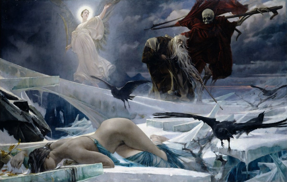 Adolf Hirémy 1860-1933 'The End of the World' #AustroHungarianArt