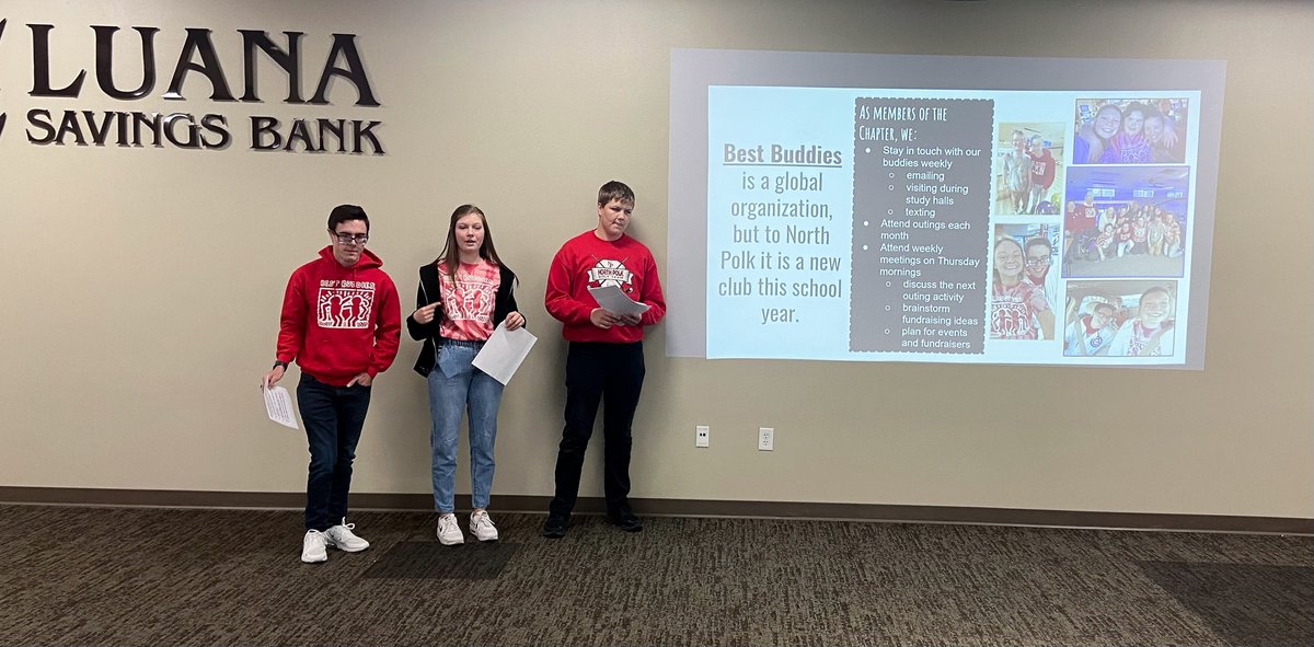 Earlier this week the <a href="/NPBestbuddies/">North Polk Best Buddies</a> got a chance to present at the Go Polk City Lunch. This group is new to North Polk this year and has already made an impact on our schools. Thank you for all you do! #ProudToBeNP