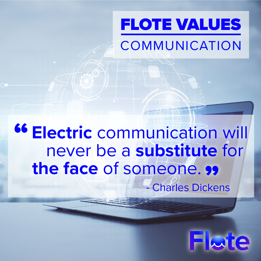 FlexSocial_io's tweet photo. At https://t.co/bc4Qeo85xP we believe that without communication, not only can we not know each other, but we can't know ourselves.
Take some time out of your life today to meet a friend... ask them a question and listen to the answers.
#Flote #FloteValues #communication https://t.co/NAr4DQSfYS