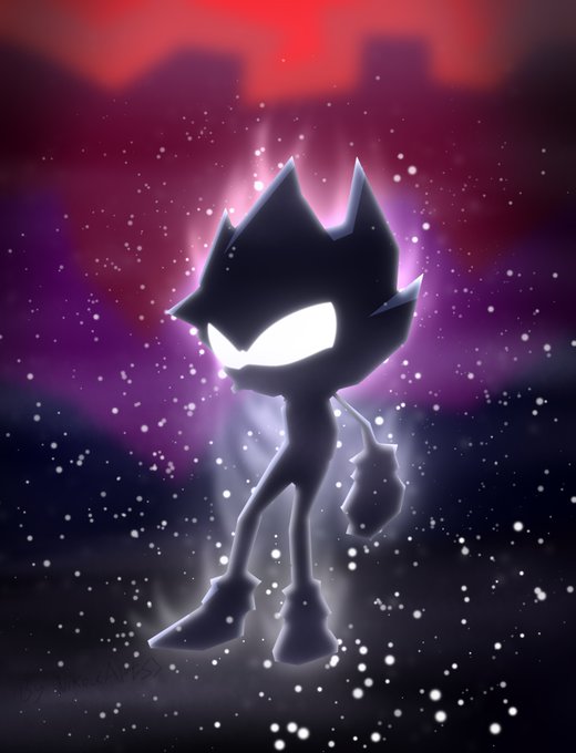 RisziArts on X: 🎃Dark Sonic for this spooky month🎃 #darksonic #SonicTheHedgehog / X