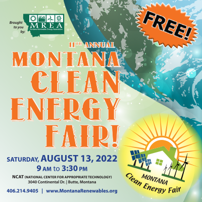 MTEIC's tweet photo. .@MTRENEWABLES has announced the date of this year's Montana Clean Energy Fair! It's Aug. 13 in Butte, at the @NCAT_ORG building.

Will we see you there?

#mtevents #cleanenergy https://t.co/DL1bonOe4l